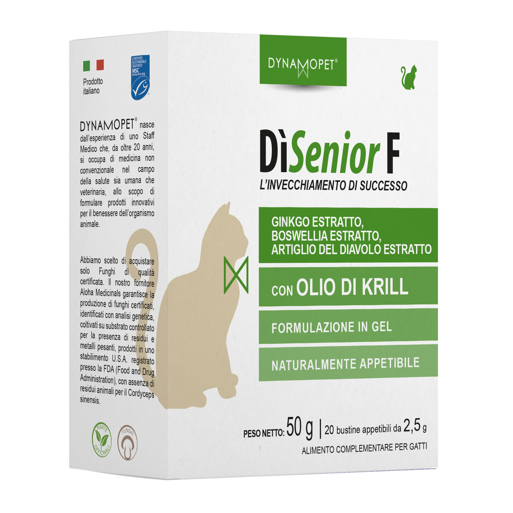 Disenior F Alimento Complementare Gatti Anziani 20 Bustine 2,5G