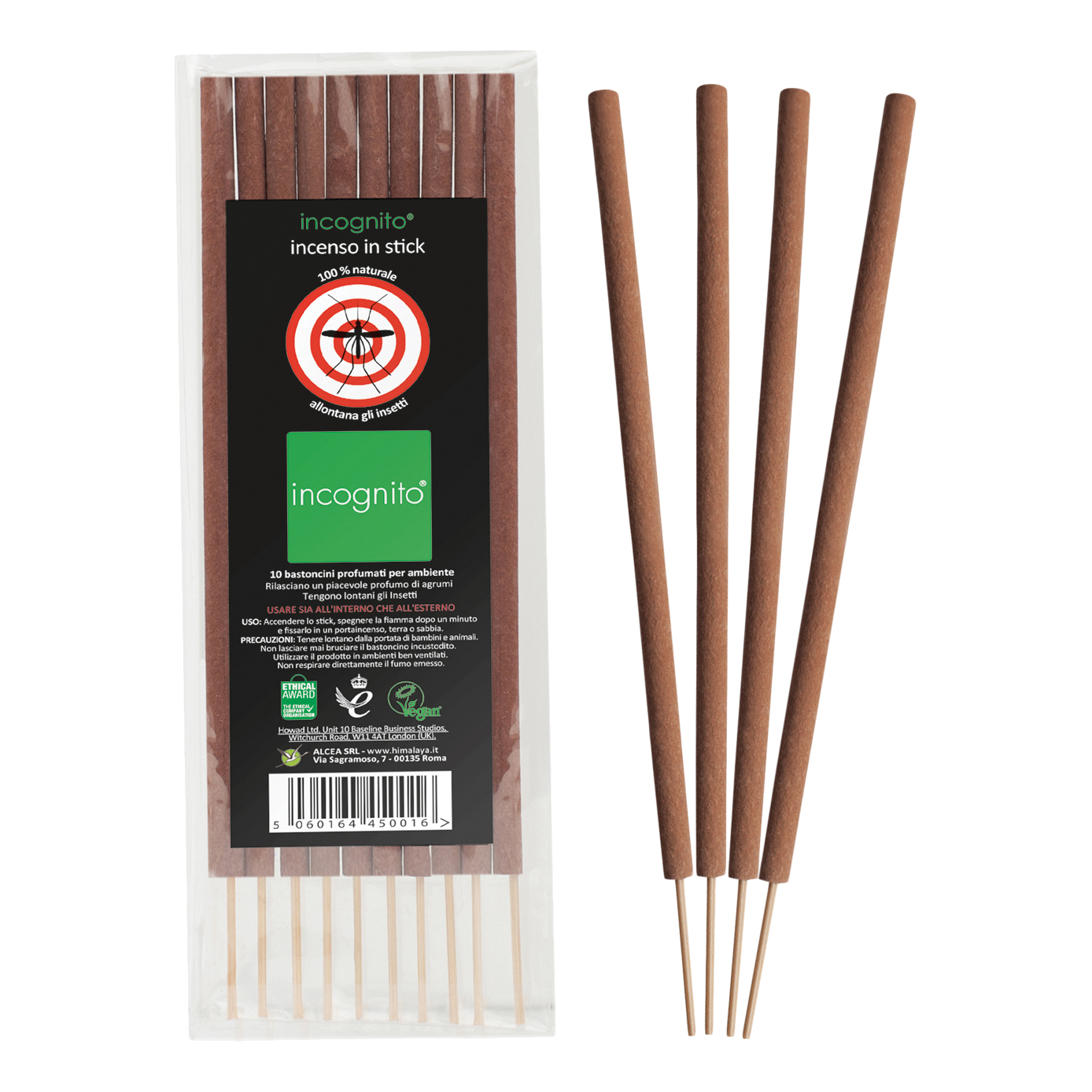 Incognito incenso in stick 10 bastoncini