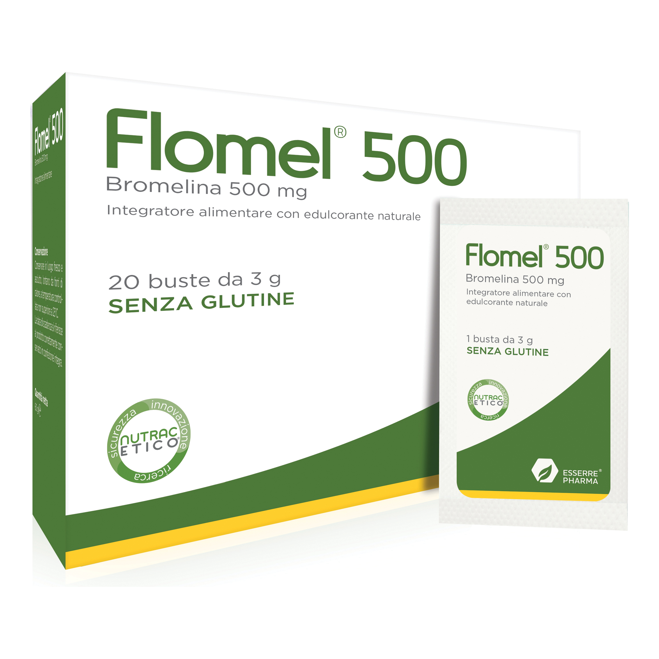 Flomel 500 20 Buste: soluzione reidratante effervescente