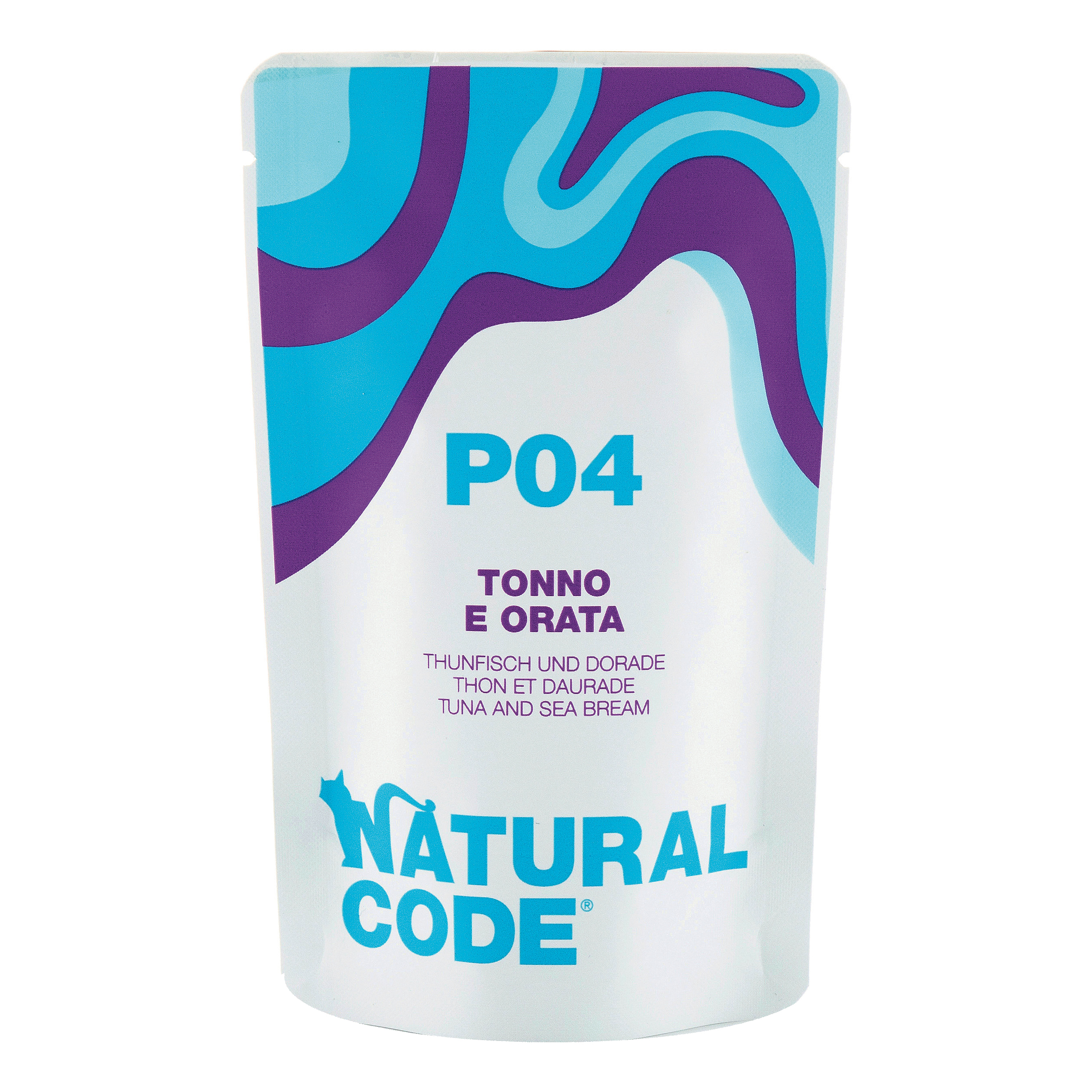 Natural Code Gatto Busta (P04) Adulto Tonno & Orata 70 Gr