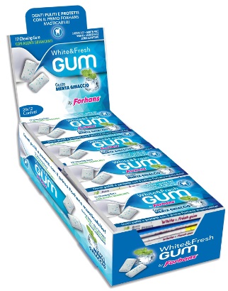 Forhans white&amp;fresh gum 12conf