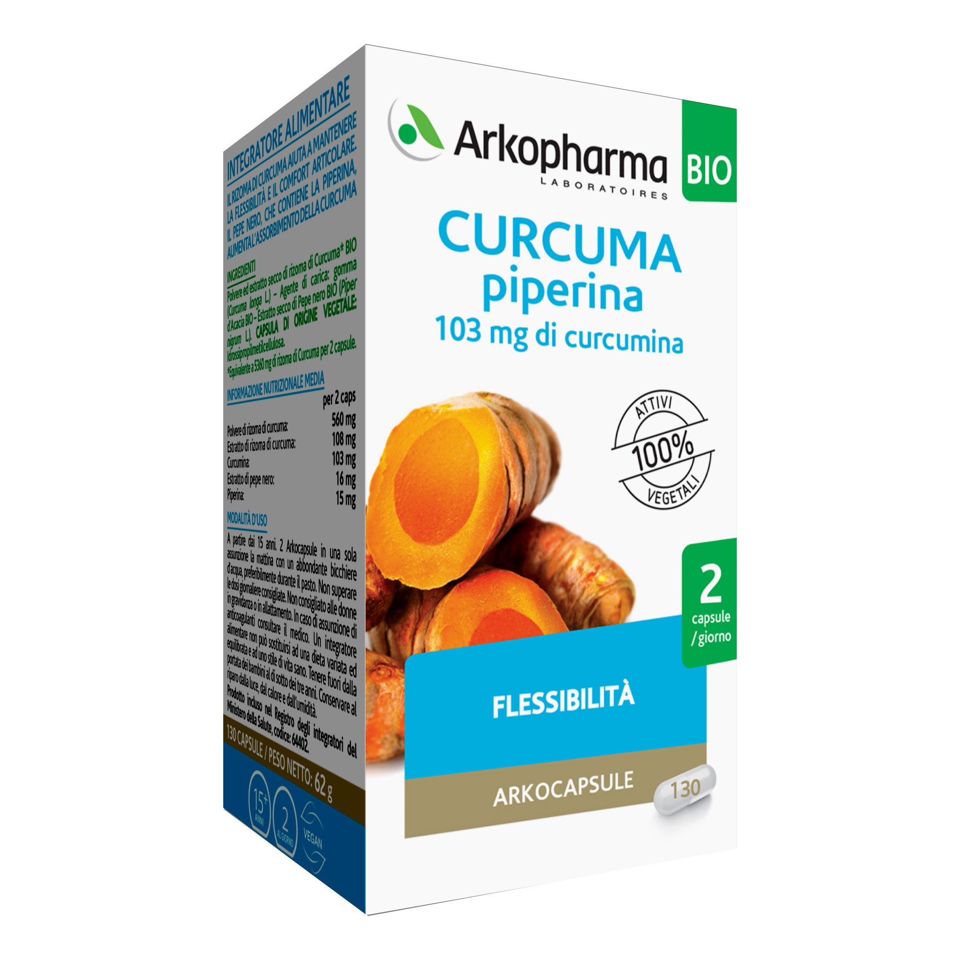 Arkocapsule Curcuma/pip.130capsule