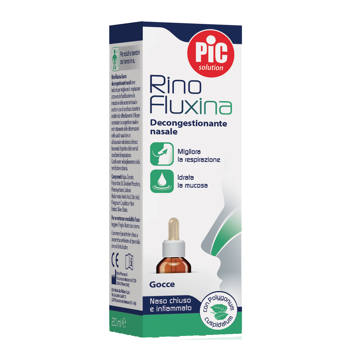 Rinofluxina gocce 20 ml decongestionante