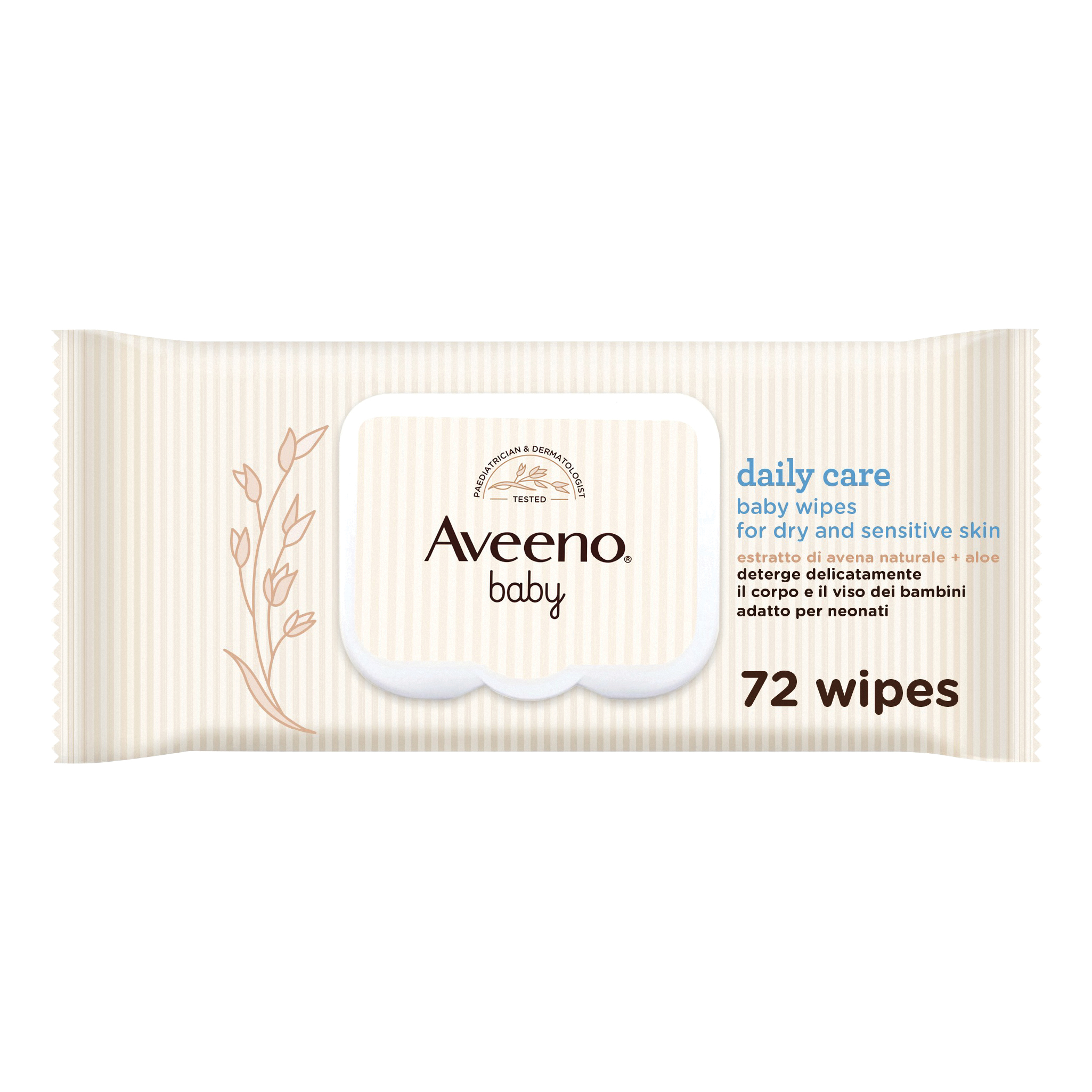 Aveeno baby wipes 72 pezzi