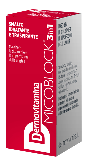 Dermovitamina Micoblock 3 In 1 Smalto Rosso 5 ml
