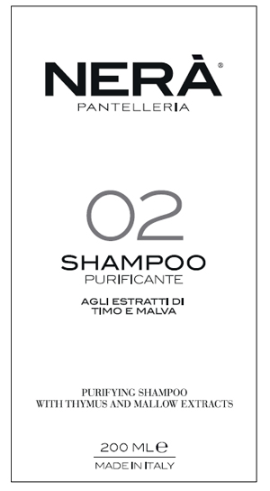 Nera' 02 shampoo purificante estratti timo e malva 200 ml