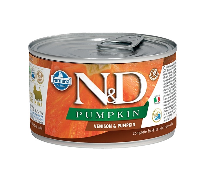 N&amp;D Dog Venison &amp; Pumpkin Mini 140 Gr