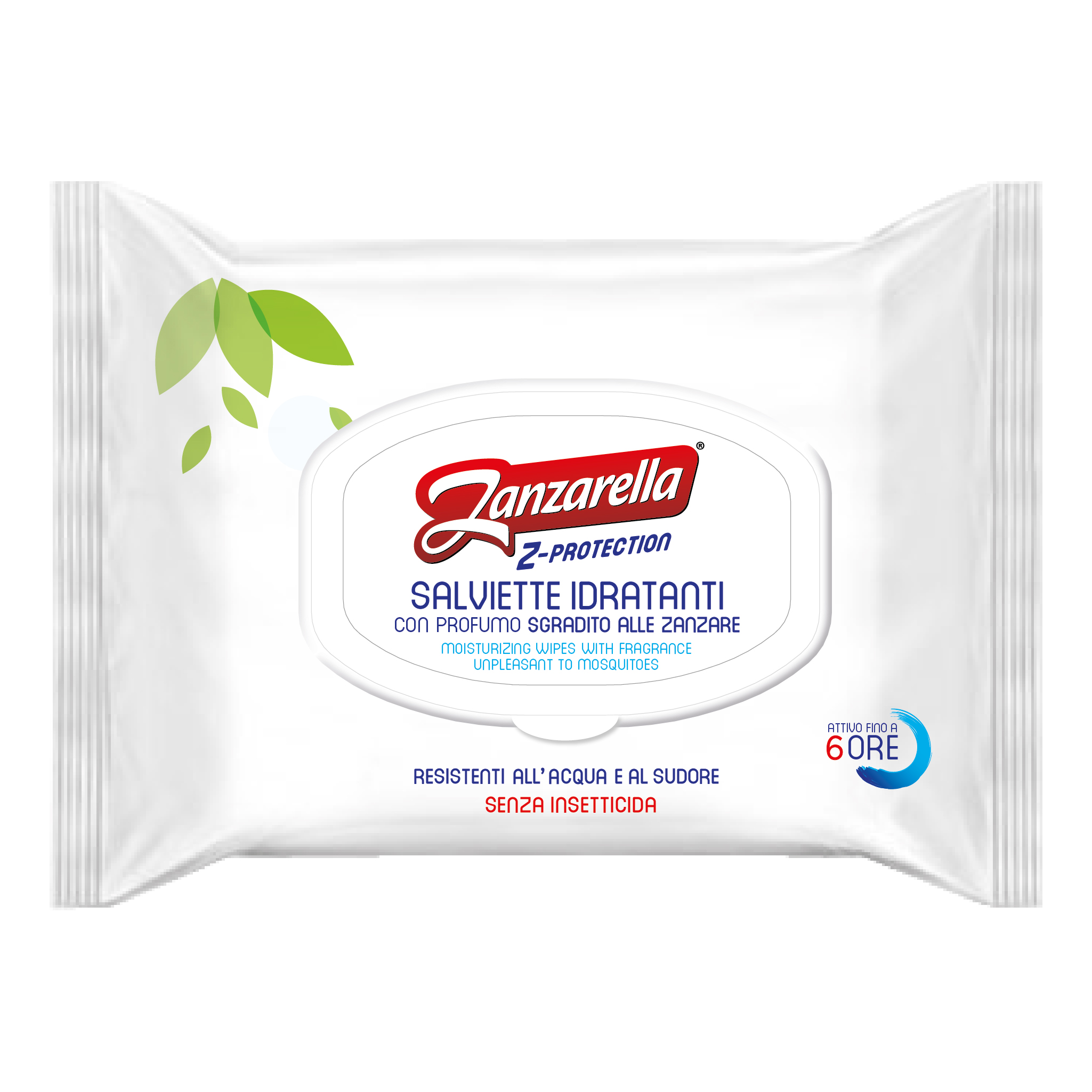 Zanzarella z-protection 12 salviette rinfrescanti