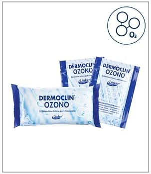 Dermoclin salviettine intime ozono 12 pezzi