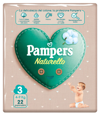 Pampers Natur.3(4-9kg)22pezzi