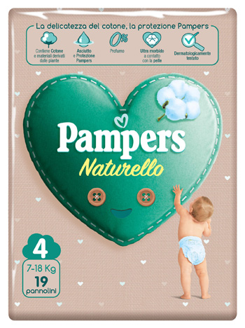 Pampers Natur.4(7-18kg)19pezzi