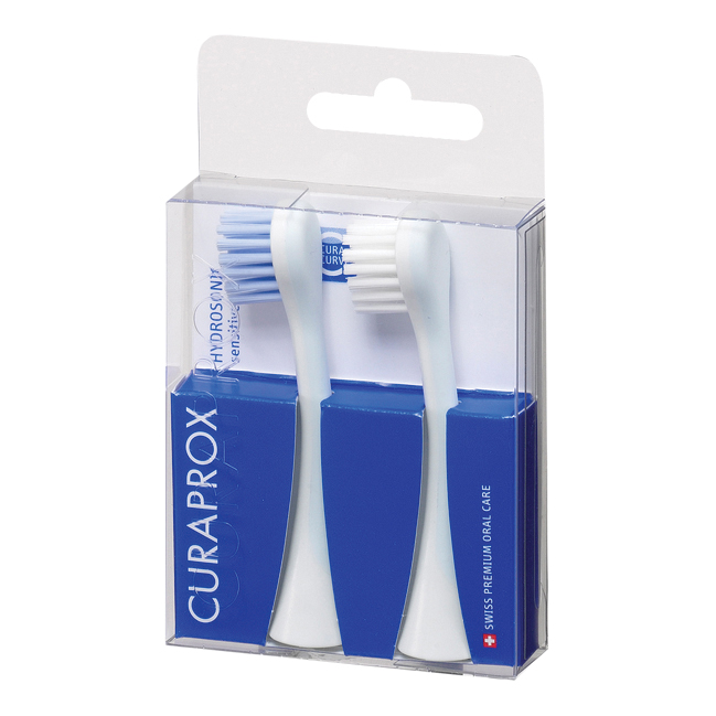 Curaprox hydrosonic ortho/pro brush head sensitive duo-pack
