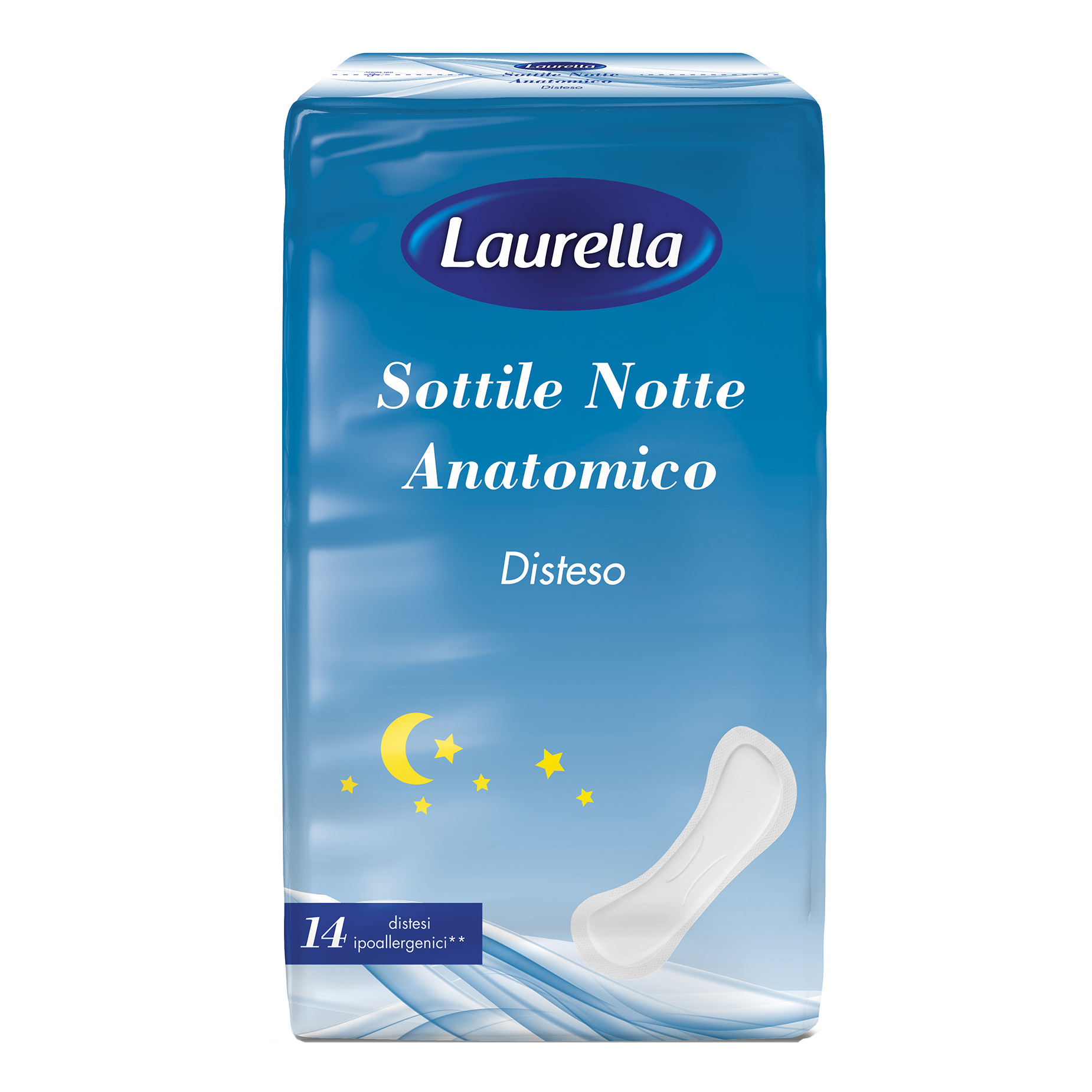Laurella assorbente sottile notte disteso 14 pezzi