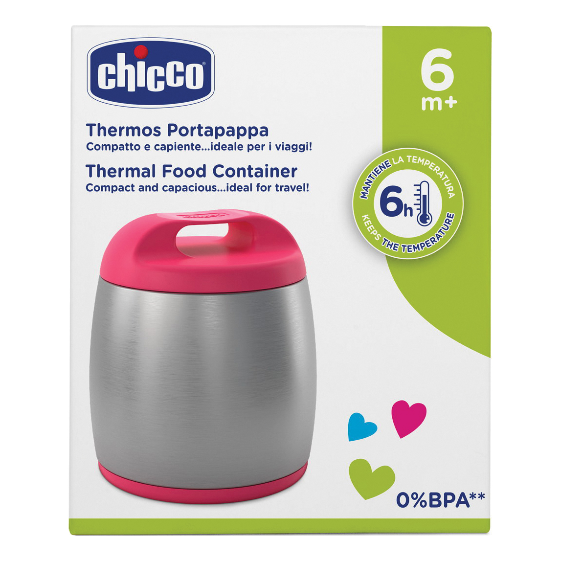 Chicco thermos portapappa rosa 6m+