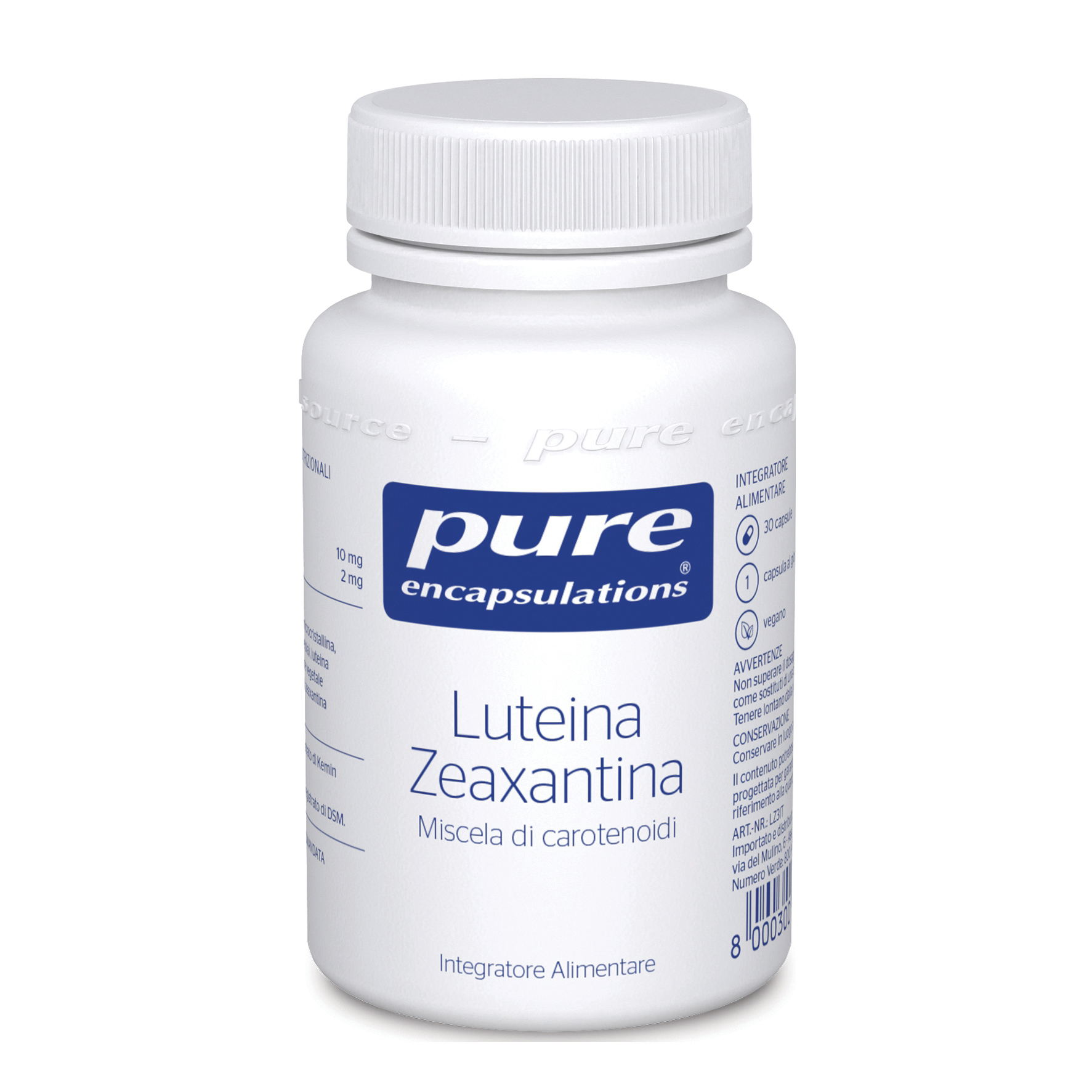Pure encapsulations luteina/zeaxantina 30 capsule