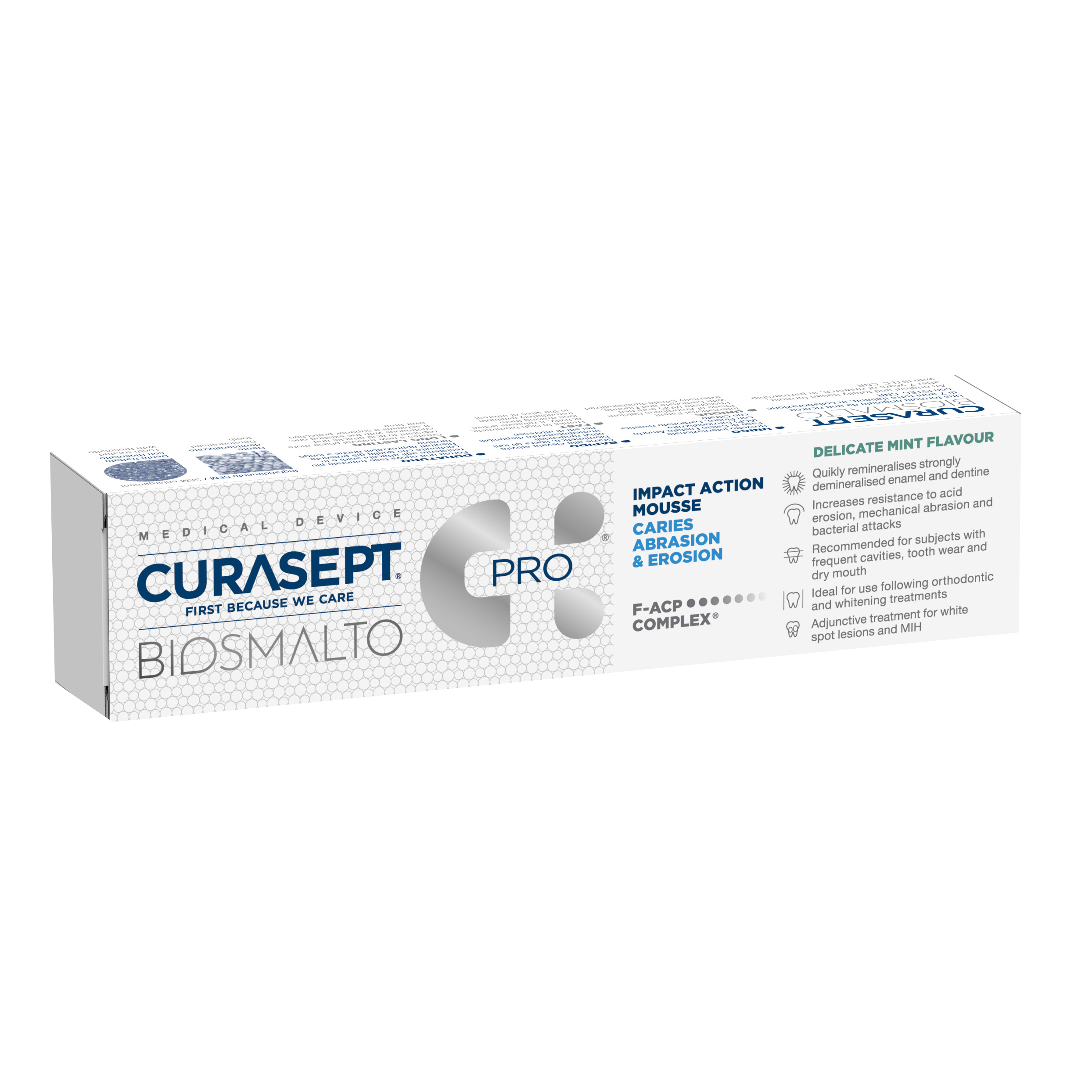 Curasept Biosmalto Mousse Menta Delicata 50 ml