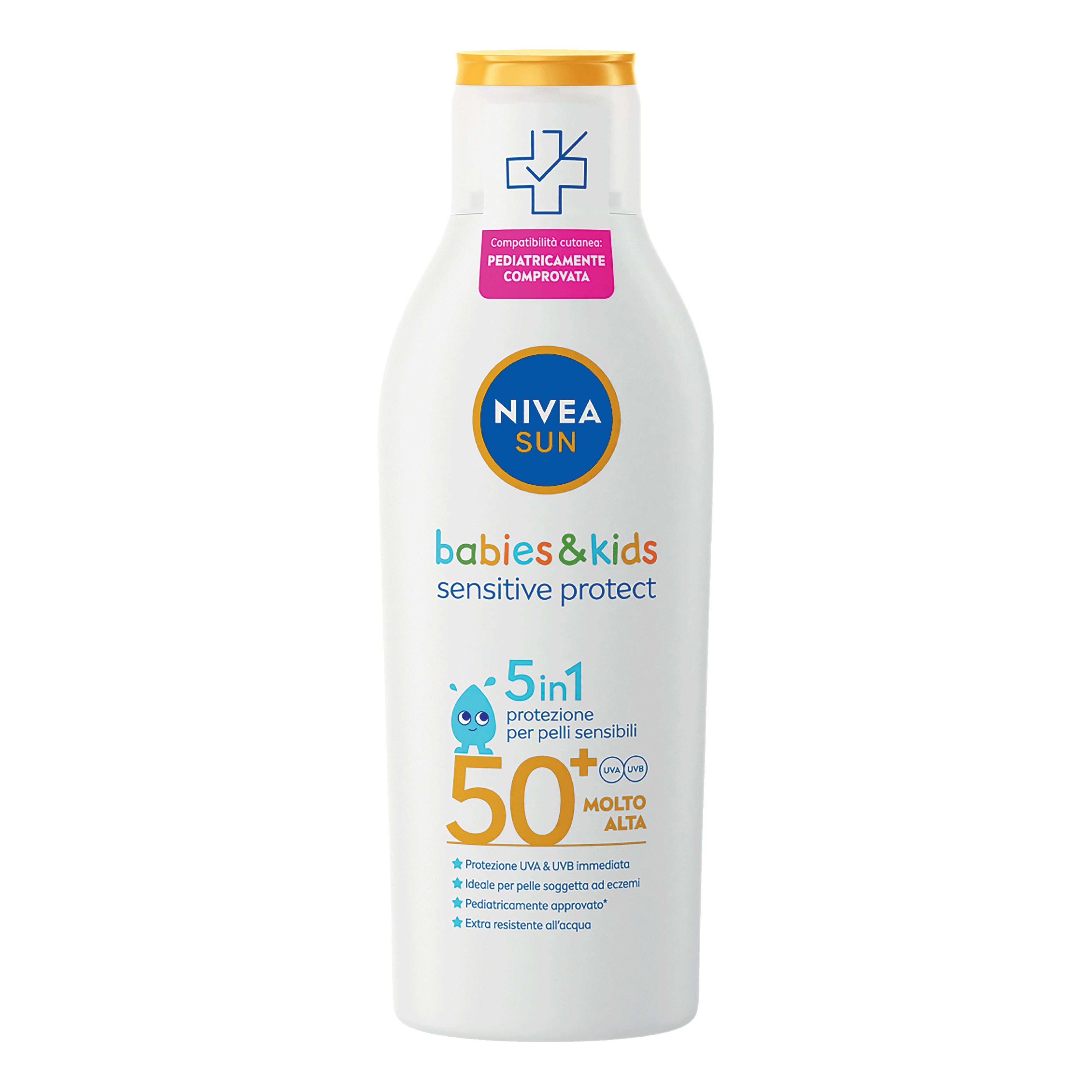 Nivea sun kids sensitive protect &amp; play latte fp50+ 200 ml