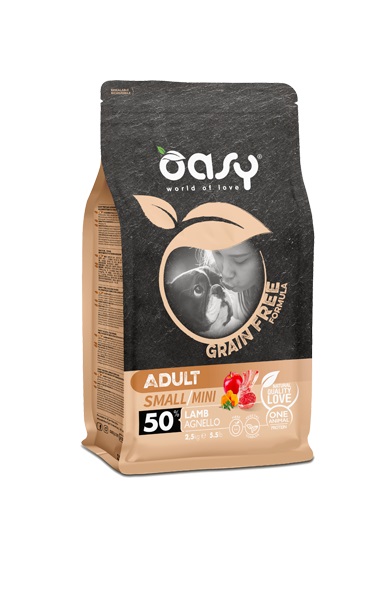 Oasy Cane Grain Free Adulto Small&Mini Agnello 800 Gr