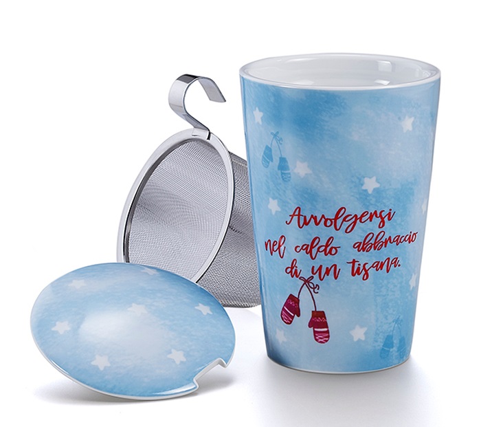 Infusiera termos coccole d'inverno azzurra 1 pezzo