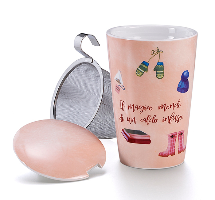 Infusiera termos coccole d'inverno rosa 1 pezzo