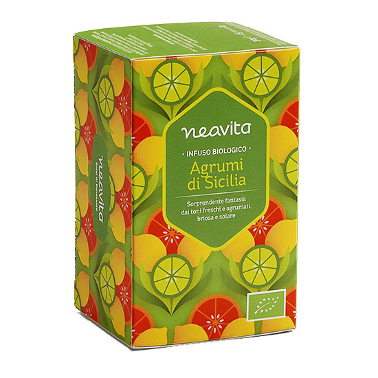 Infuso in filtro agrumi di sicilia bio 1 pezzo
