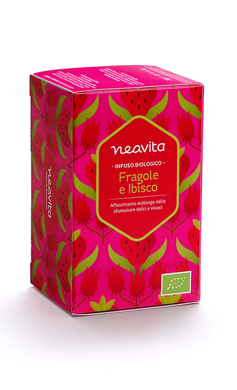 Infuso in filtro fragole e ibisco bio 1 pezzo