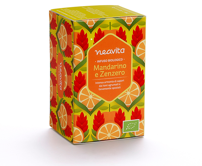 Infuso in filtro mandarino e zenzero bio 1 pezzo