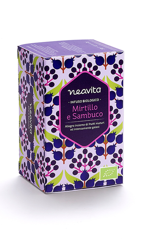Infuso in filtro mirtillo e sambuco bio 1 pezzo