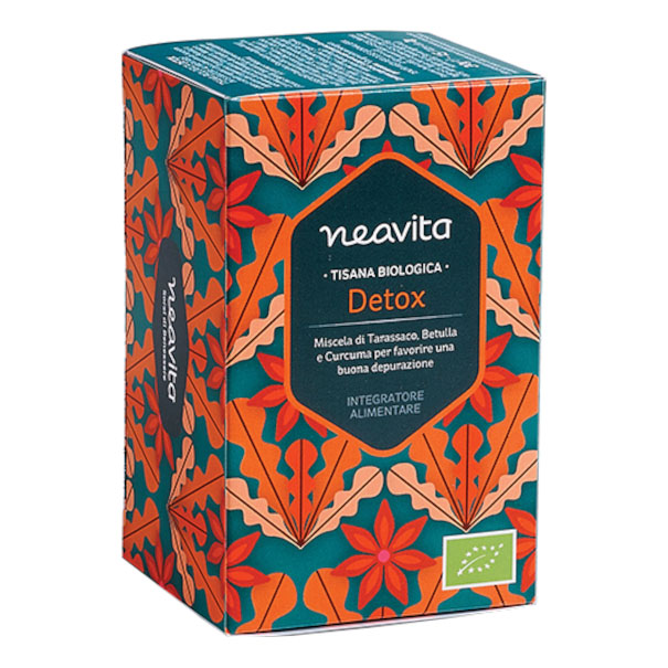 Neavita Tisana Biologica Tarassaco Betulla Curcuma Filtro Detox 1 Pezzo