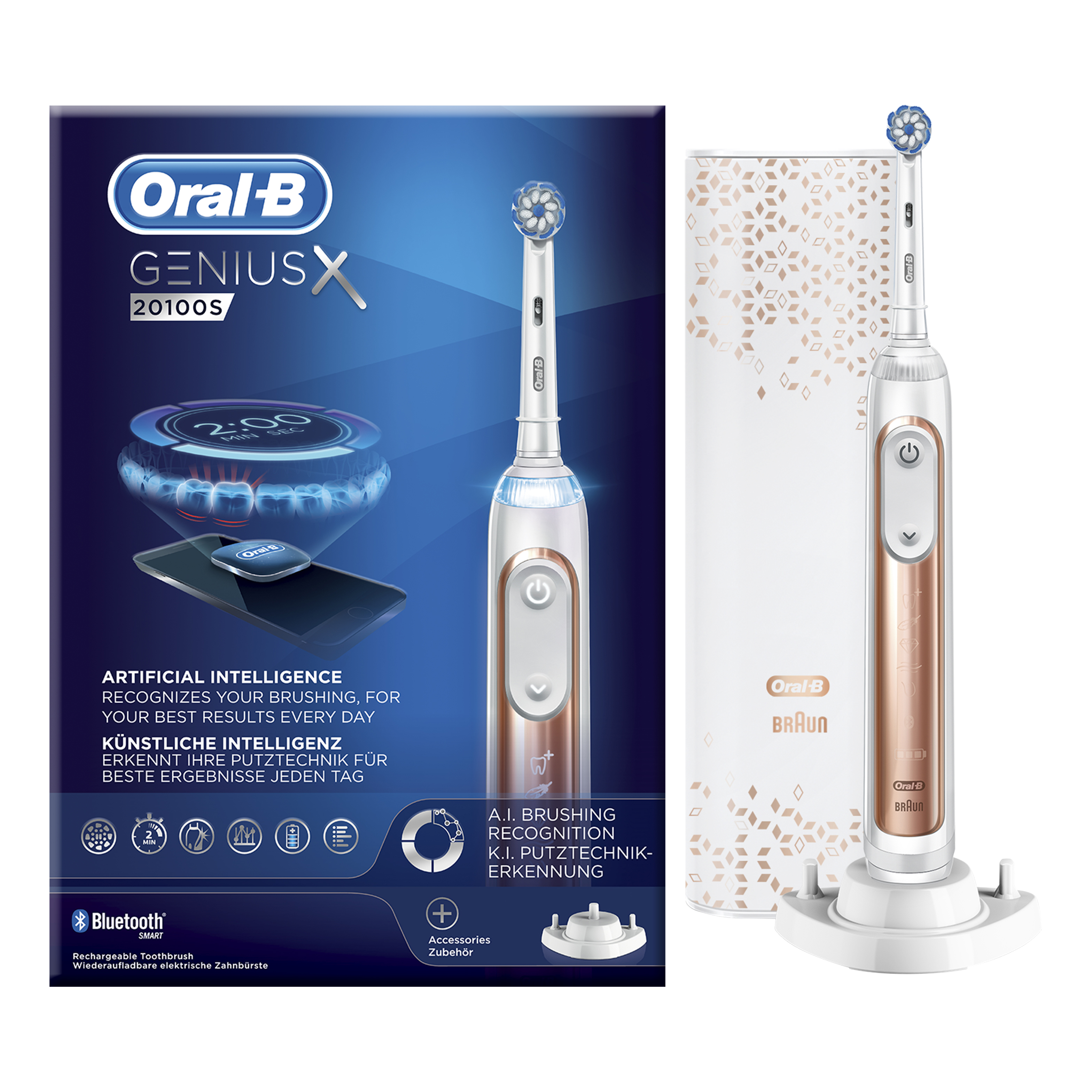 Oral-b power geniusx 20100s rosegold
