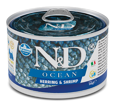 N&amp;d dog ocean herring &amp; shrimps 140 g