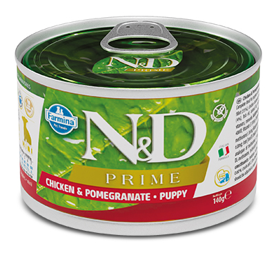 N&amp;d dog prime chicken &amp; pomegranate puppy 140 g