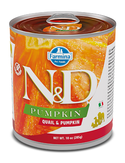 Farmina Cane N&amp;D Pumpkin Adulto Quaglia &amp; Zucca Lattina 285 Gr