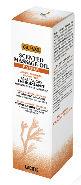 Guam scented massage oil energy massaggio energizzante 150 ml