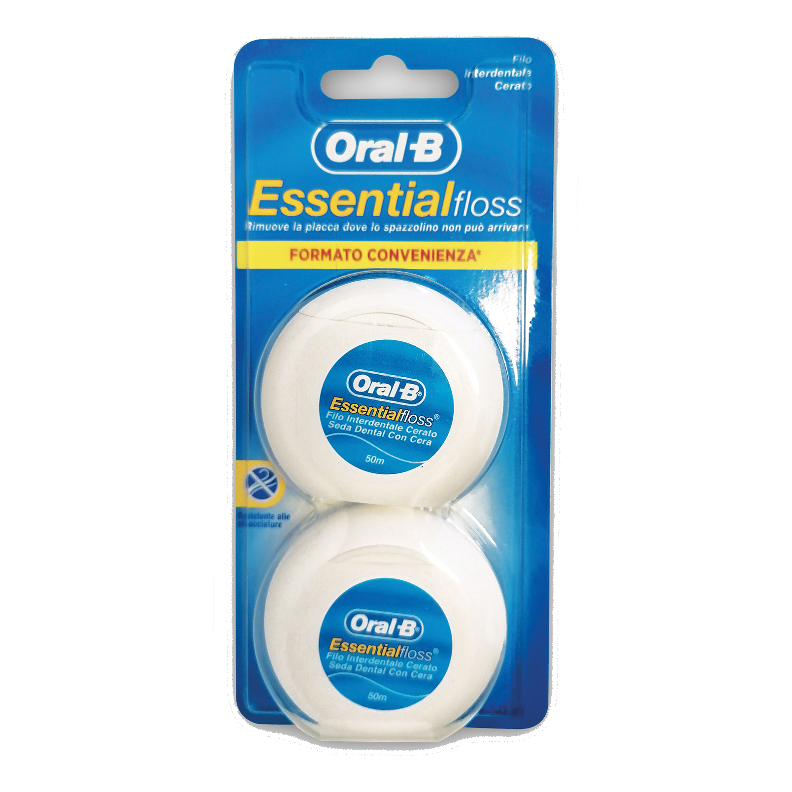 Oral-B Filo Interdentale Essential Al Sapore Di Menta BIPACCO 2X50m