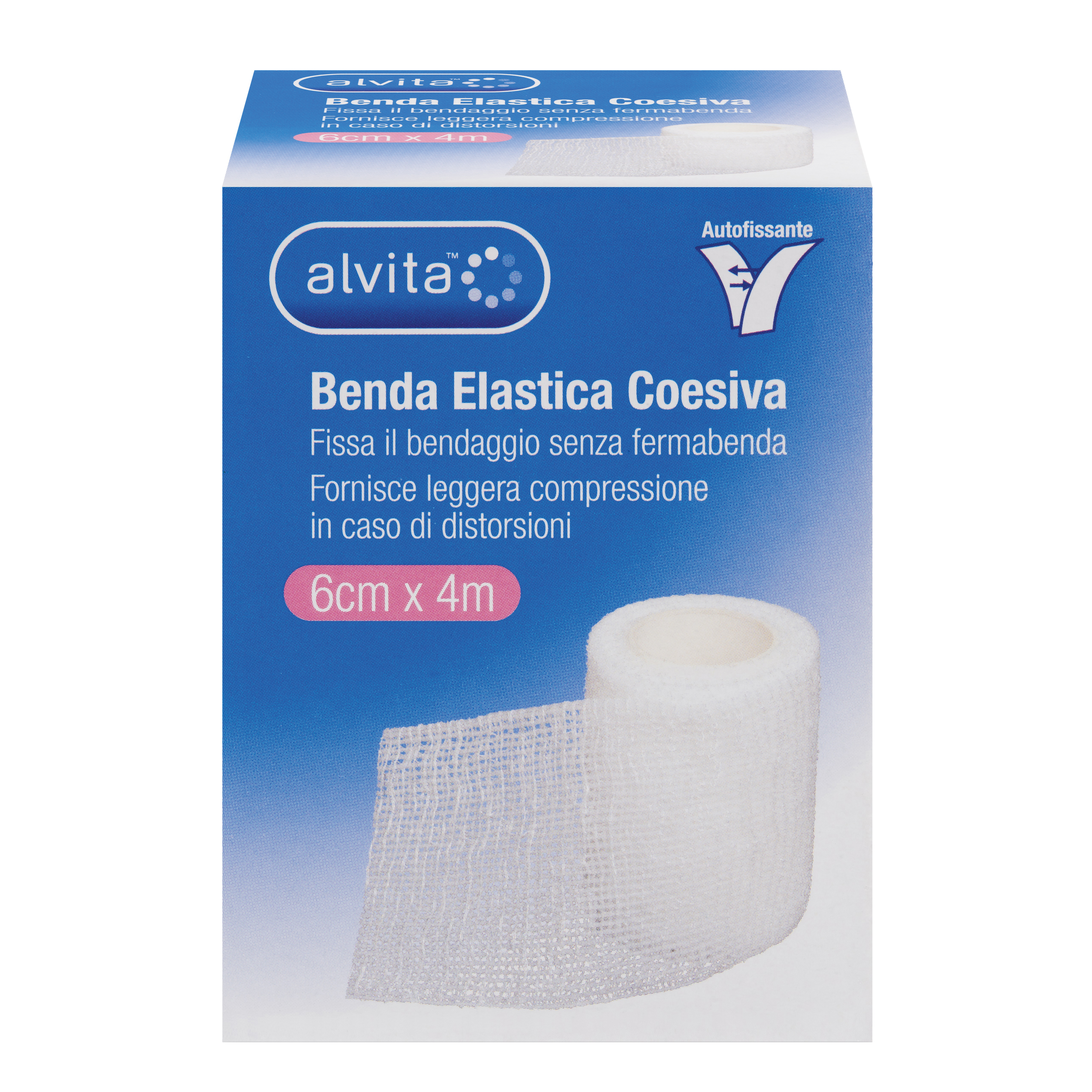 Benda elastica coesiva alvita 6x4