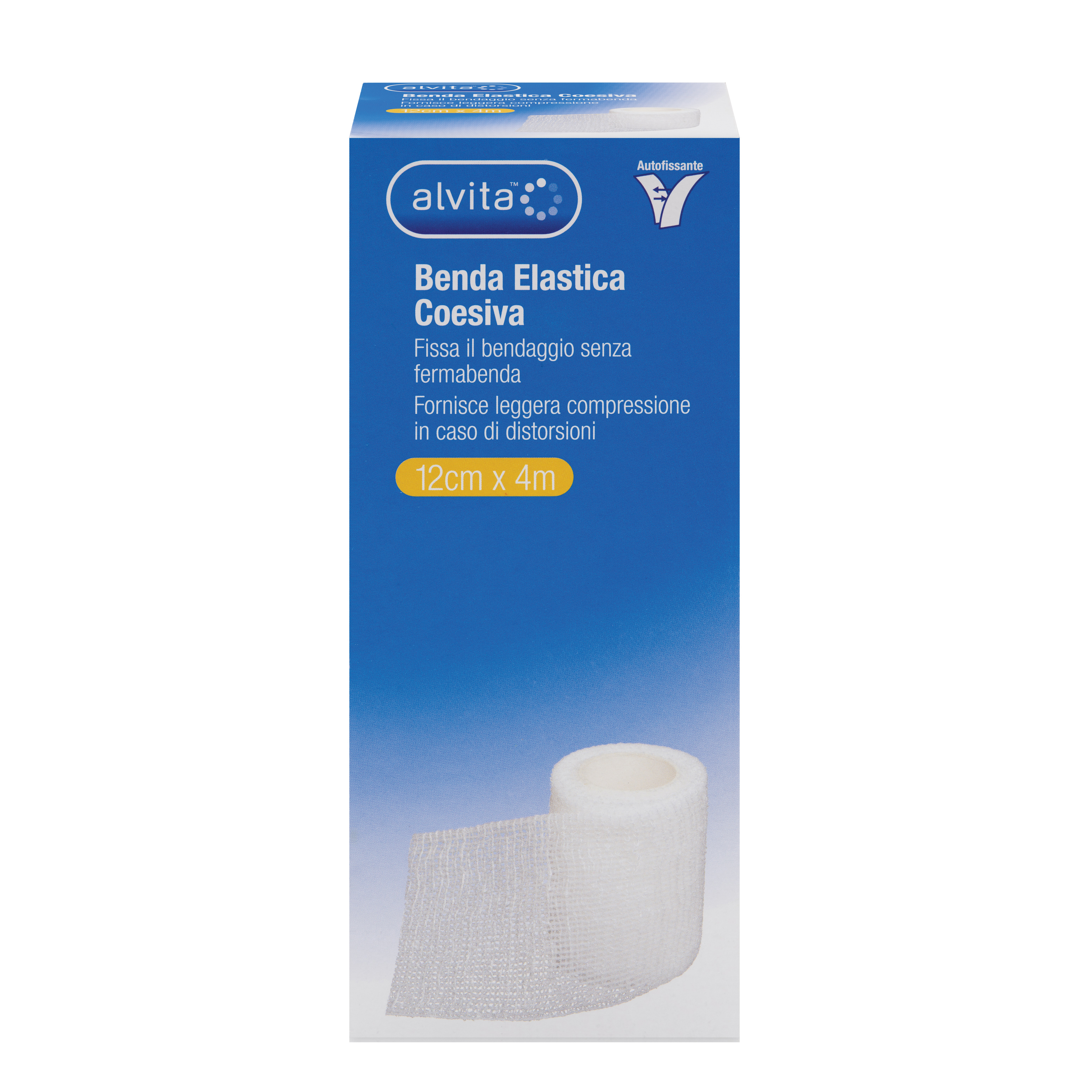 Alvita Benda Elastica Coesiva 12x4 1 Pezzo