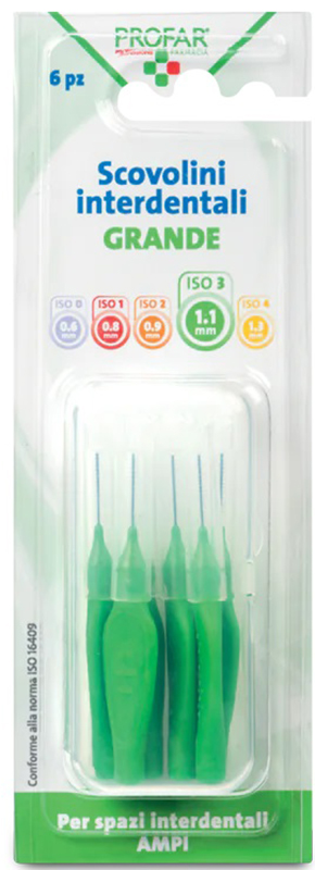Profar scovolini verde 1,1 6 pezzi