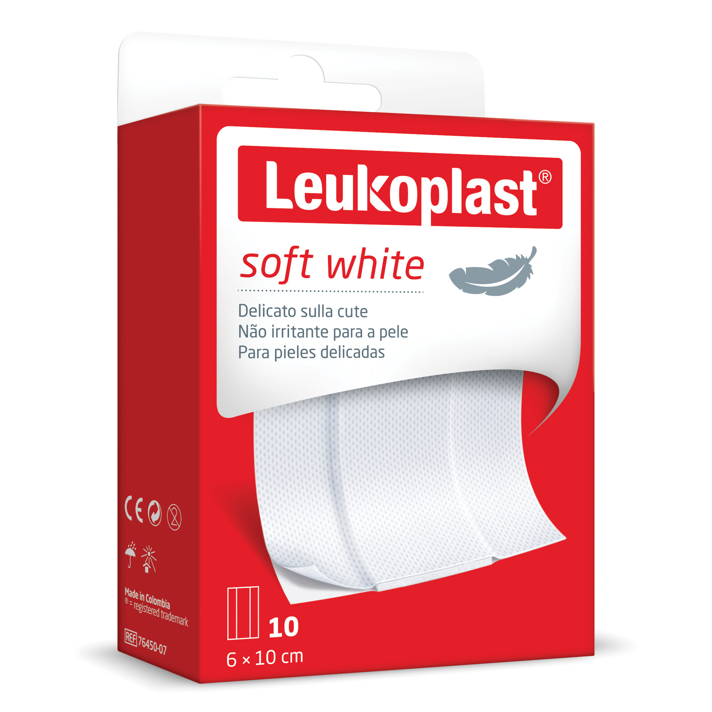 Leukoplast soft white 100x6cm 10 pezzi