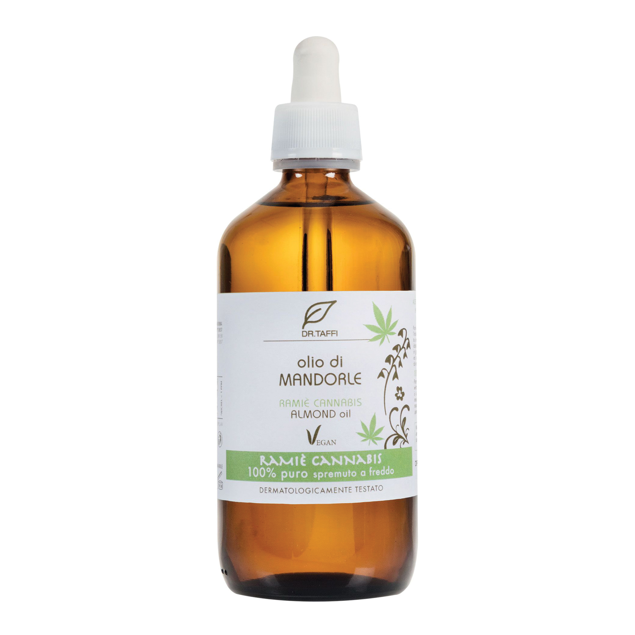 Dr taffi olio di mandorle ramie cannabis 250 ml formula giovinezza profonda