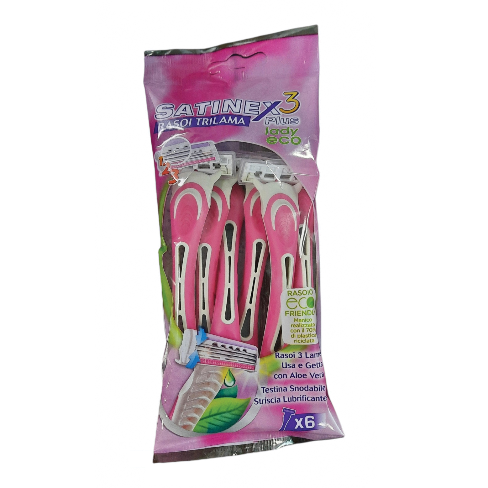 Satinex3 mystique lady rasoio 6 pezzi