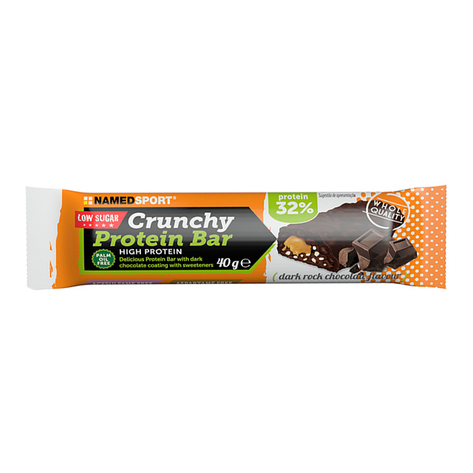 Crunchy proteinbar dark rock chocolate barretta 40 g
