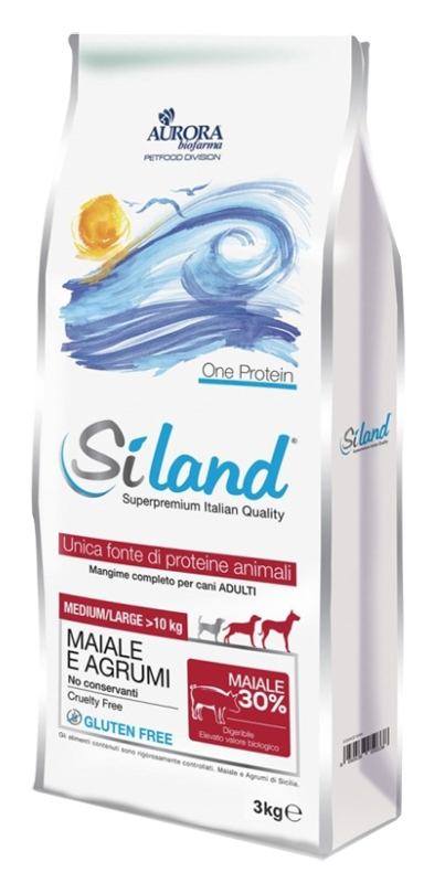 Siland Cane One Protein Adulto Medium&Large Maiale & Agrumi 3 Kg