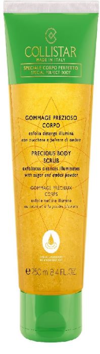 Gommage prezioso corpo esfolia deterge illumina con zucchero e polvere di ambra 250 ml
