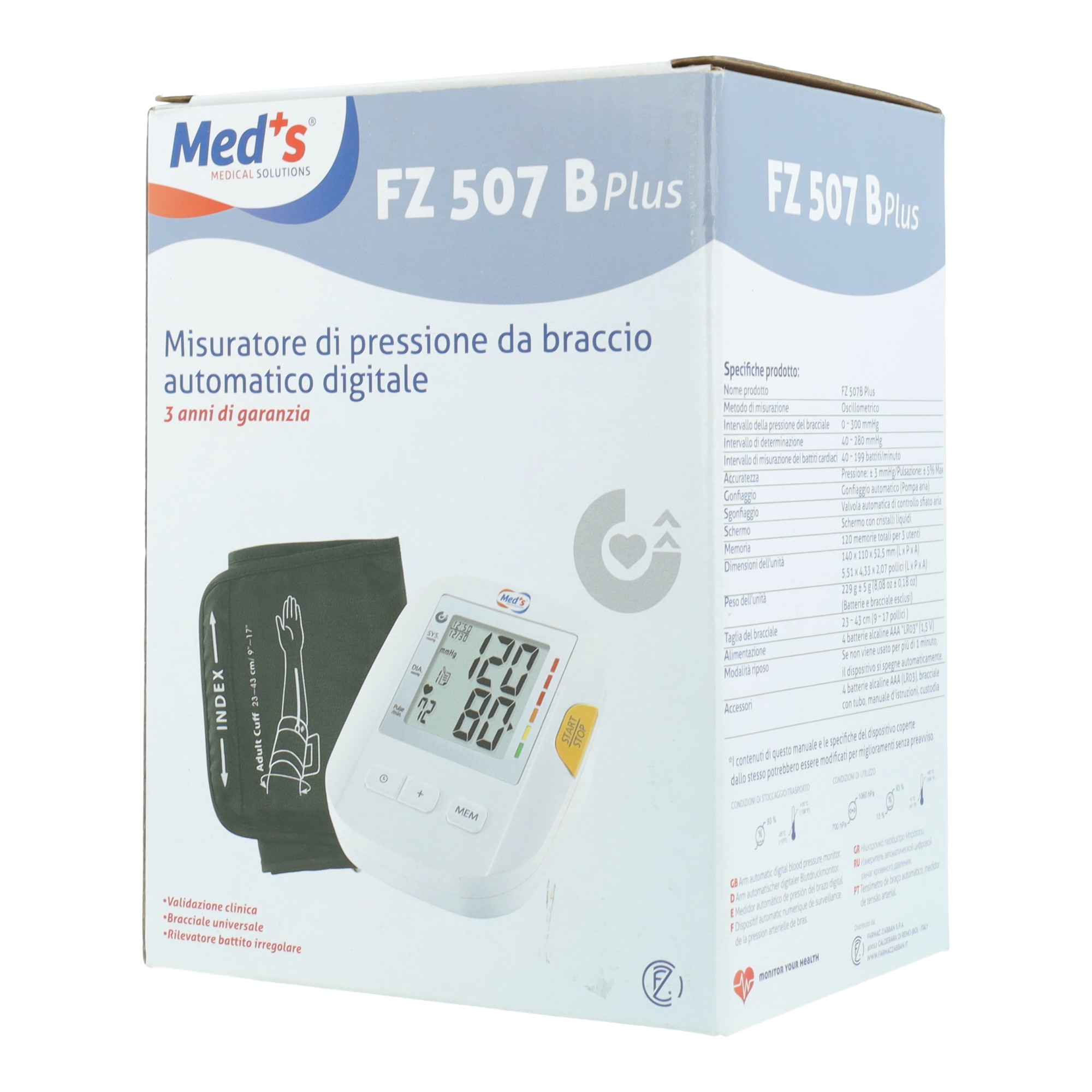 Sfigmo dig.braccio fz507b plus