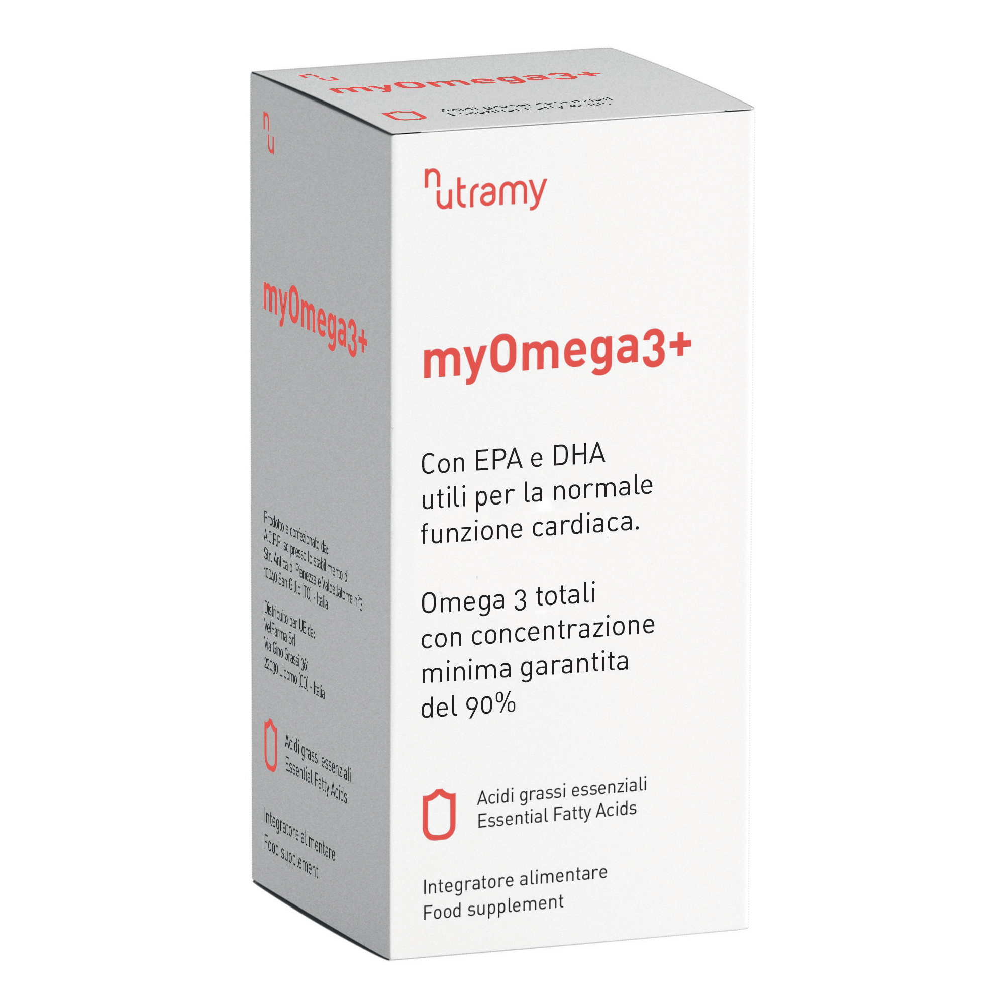 Myomega3+ 60 perle gelatina alimentare