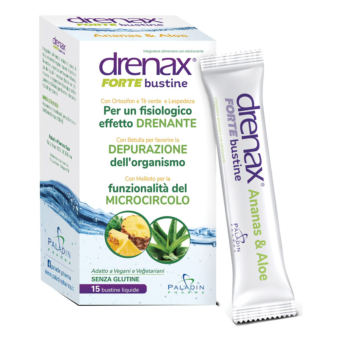 Drenax Forte Ananas Integratore 15 Stick Pack