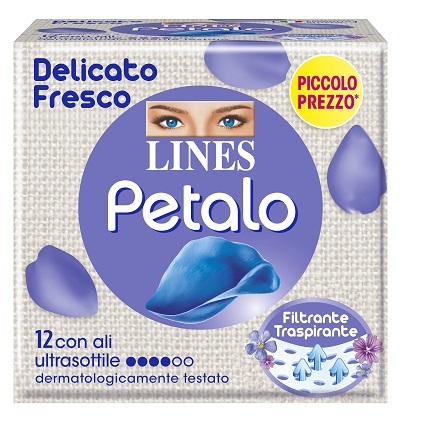 Lines Petalo Blu C/ali 12pezzi