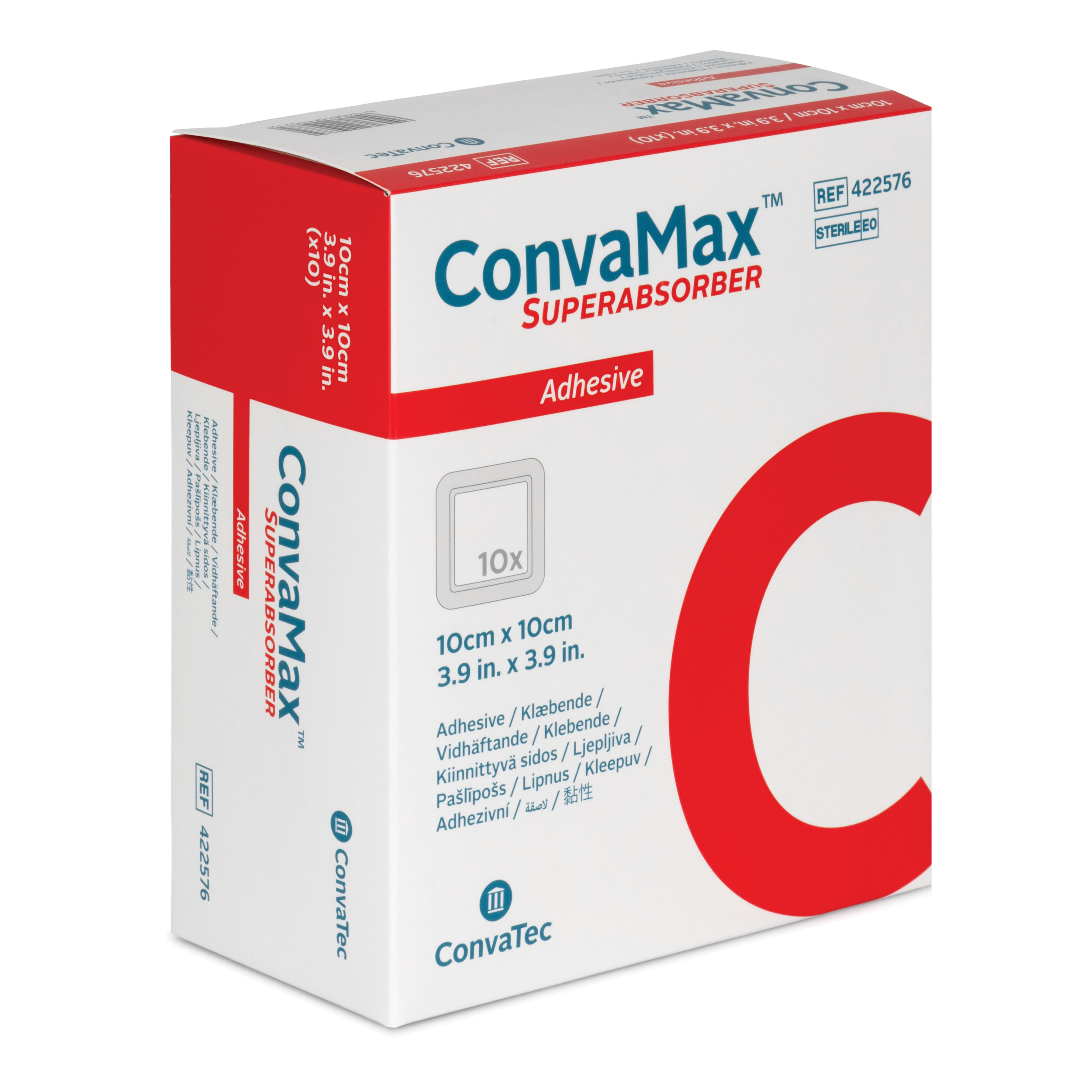 Medicazione avanzata convamax superabsorber adhesive 10 x 10 cm 10 pezzi