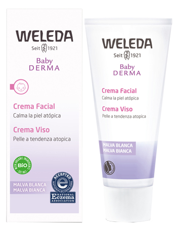Weleda Baby Derma Crema Viso Malva Bianca 50 ml